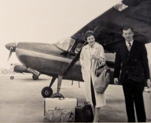 Jane and Brian Bassett with JOB