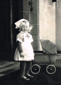 Louisa Forbes Leith in her nurses uniform on her 4th birthday