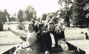 Our Head Mistress The Gam with some of the pupils of North Forland Lodge on a day out